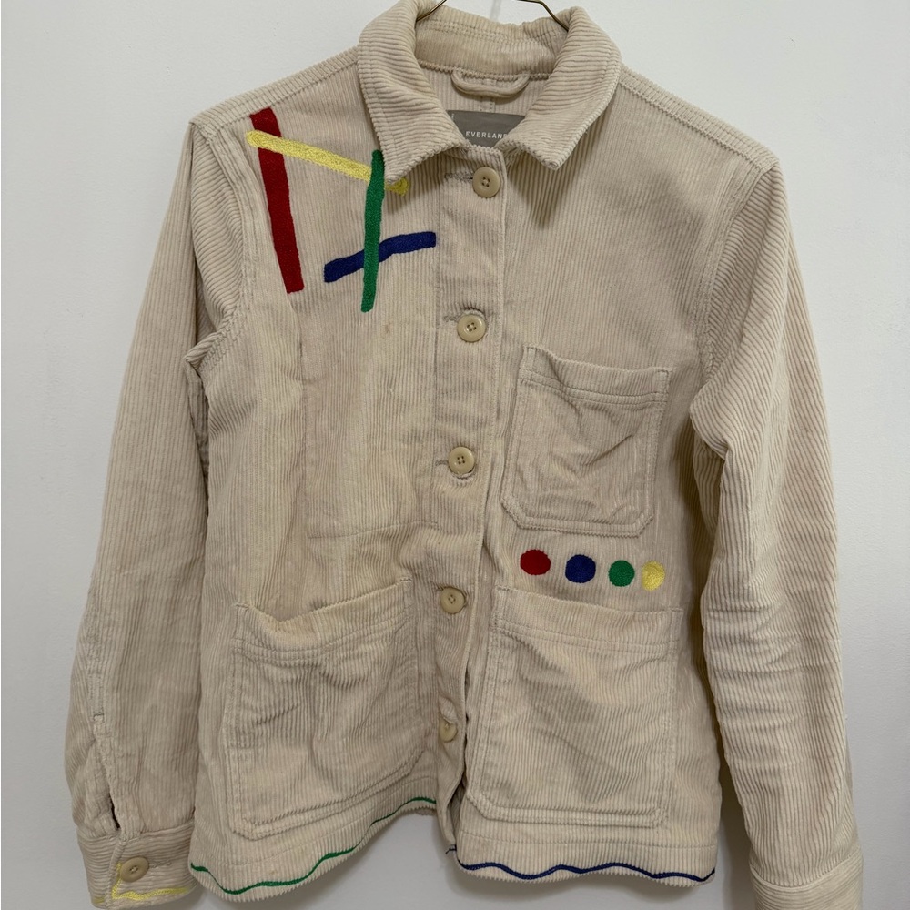 Everlane (customized) Cream Corduroy Jacket